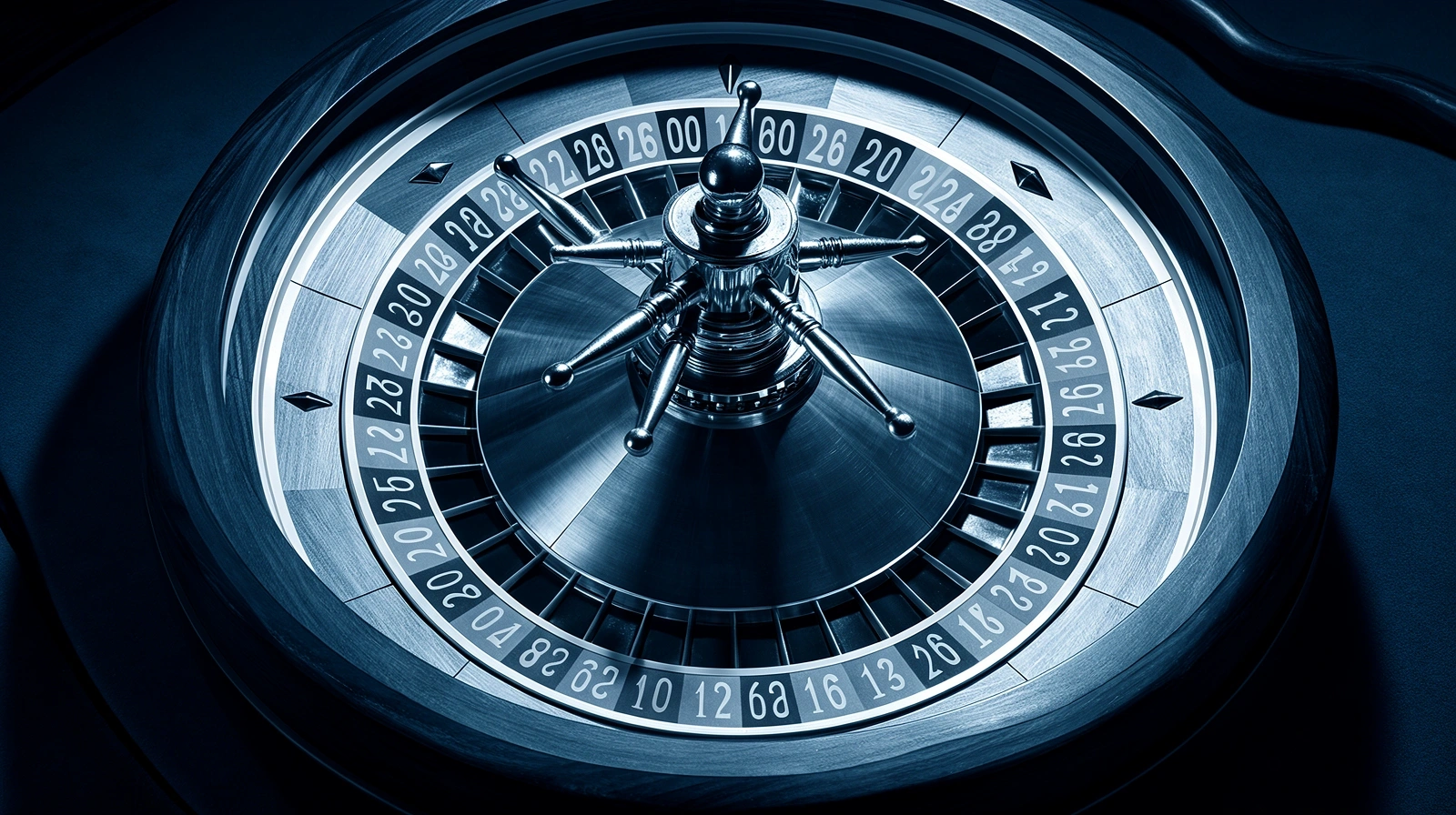 Detalle técnico de ruleta profesional